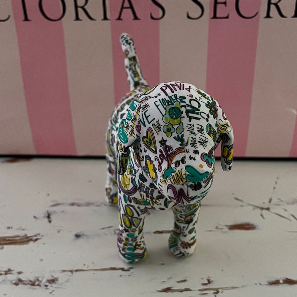 Victoria's Secret Multicolor Graffiti Dog Figurine